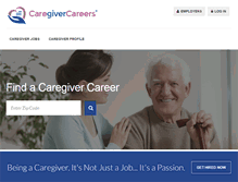 Tablet Screenshot of caregivercareers.com